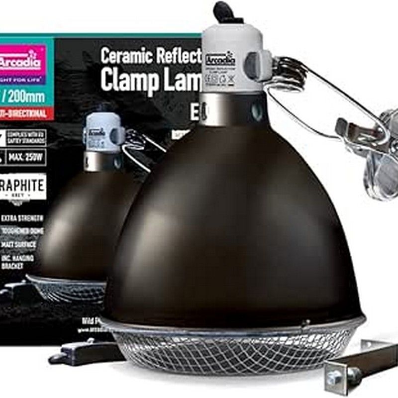 Arcadia Reflector Clamp Lamp with Ceramic Holder (E27), 14cm