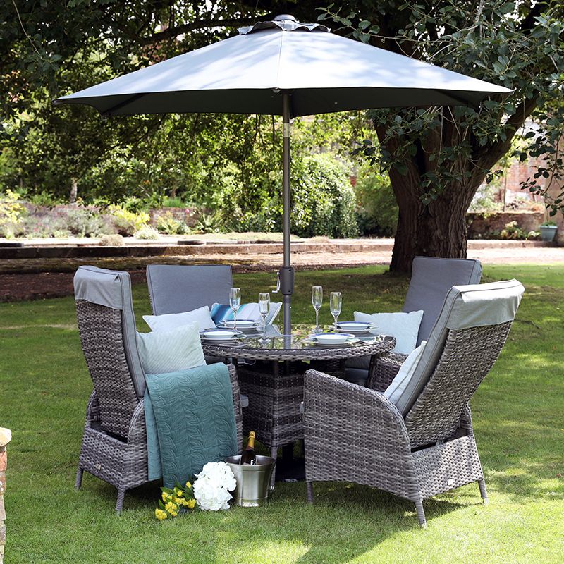 Tivoli 4 Seat Reclining Dining Set