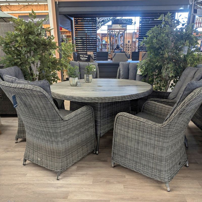 Sorrento 6 Seat Round Dining Set