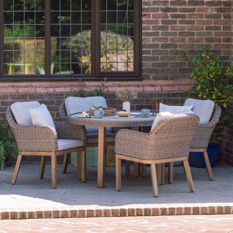 Bloomsbury 4 Seater Round Dining Set