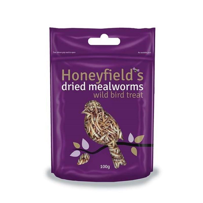 Honeyfields Mealworms 100Gm