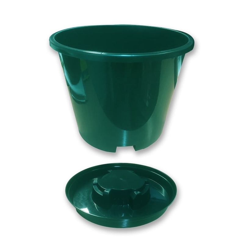 Maxipot-Twist & Lock-15L Pot & Saucer Green