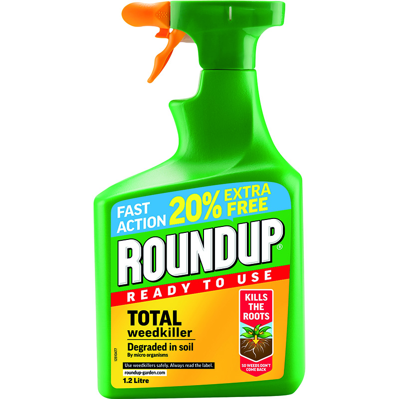 Roundup Total Weed Killer Ready To Use 1L + 20% Extra