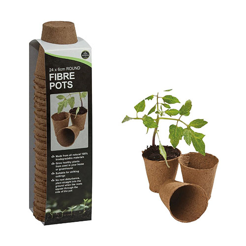 Pack of 24 6cm Round Pots