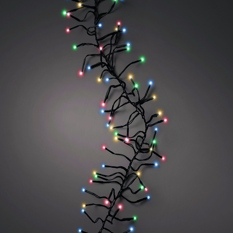 1512 LED Cluster Lights Green Multi Coloured