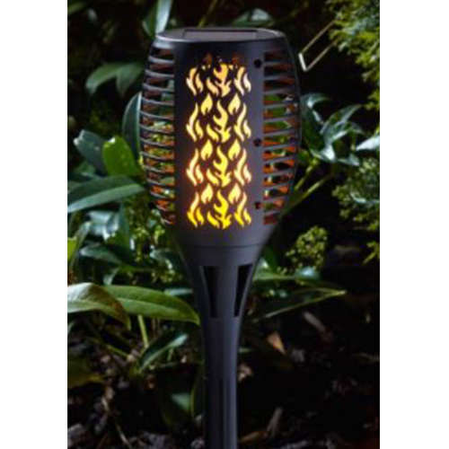 Compact Flaming Torch In Black