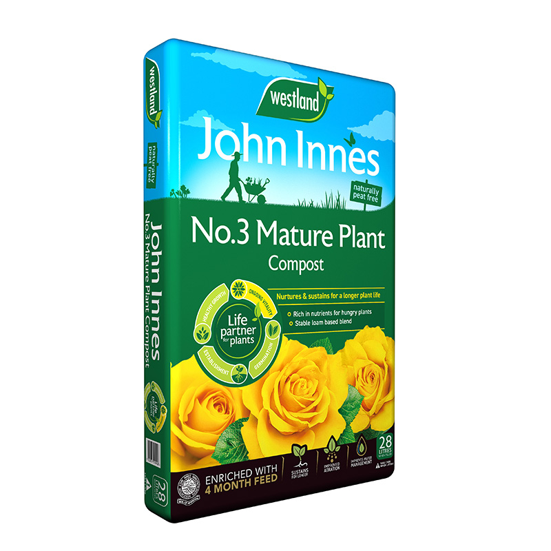 John Innes No3 Mature Plant Compost Peat Free 28L