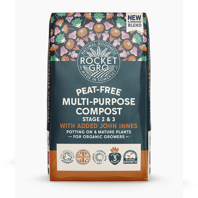 RocketGro Peat-Free Multi-Purpose with added John Innes Stage 2 & 3 - 40L