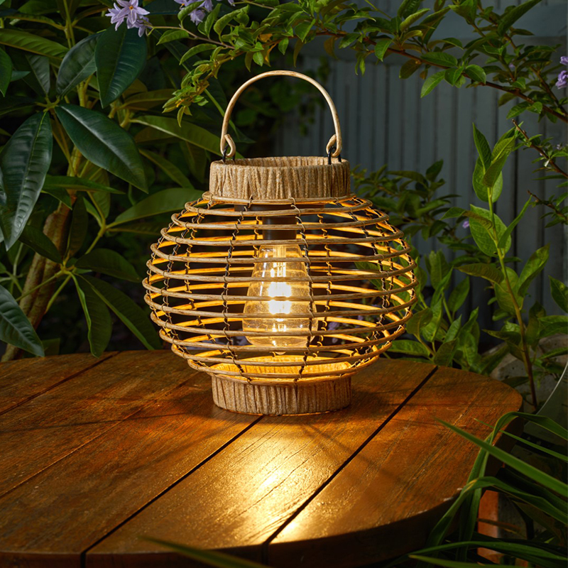 Terra Wicker Lantern