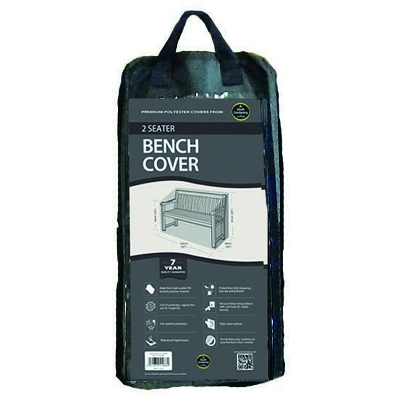 2 Seater Bench Cover Black