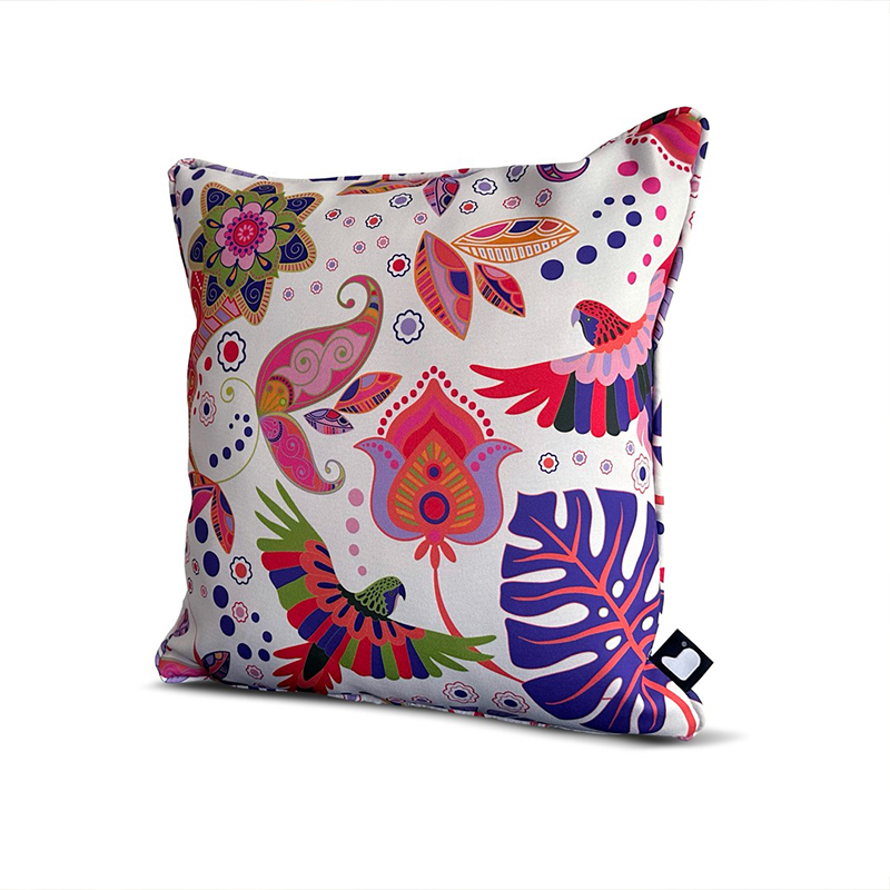 Cushion Parrot 43x43cm