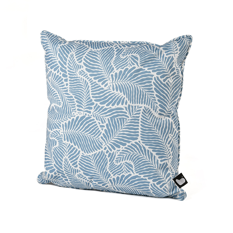 Cushion Oasis Leaf Sea Blue 43x43cm