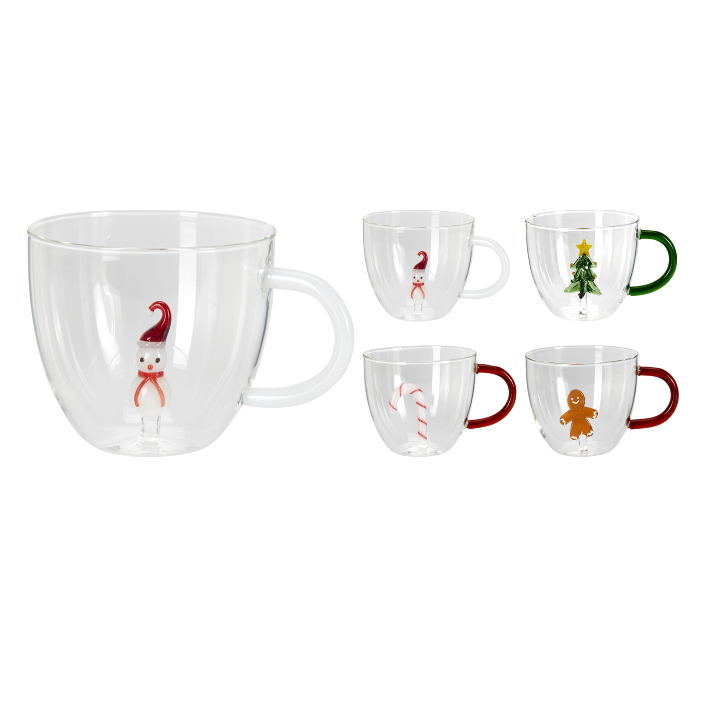 Tea/Coffee Glass Mug Decorated