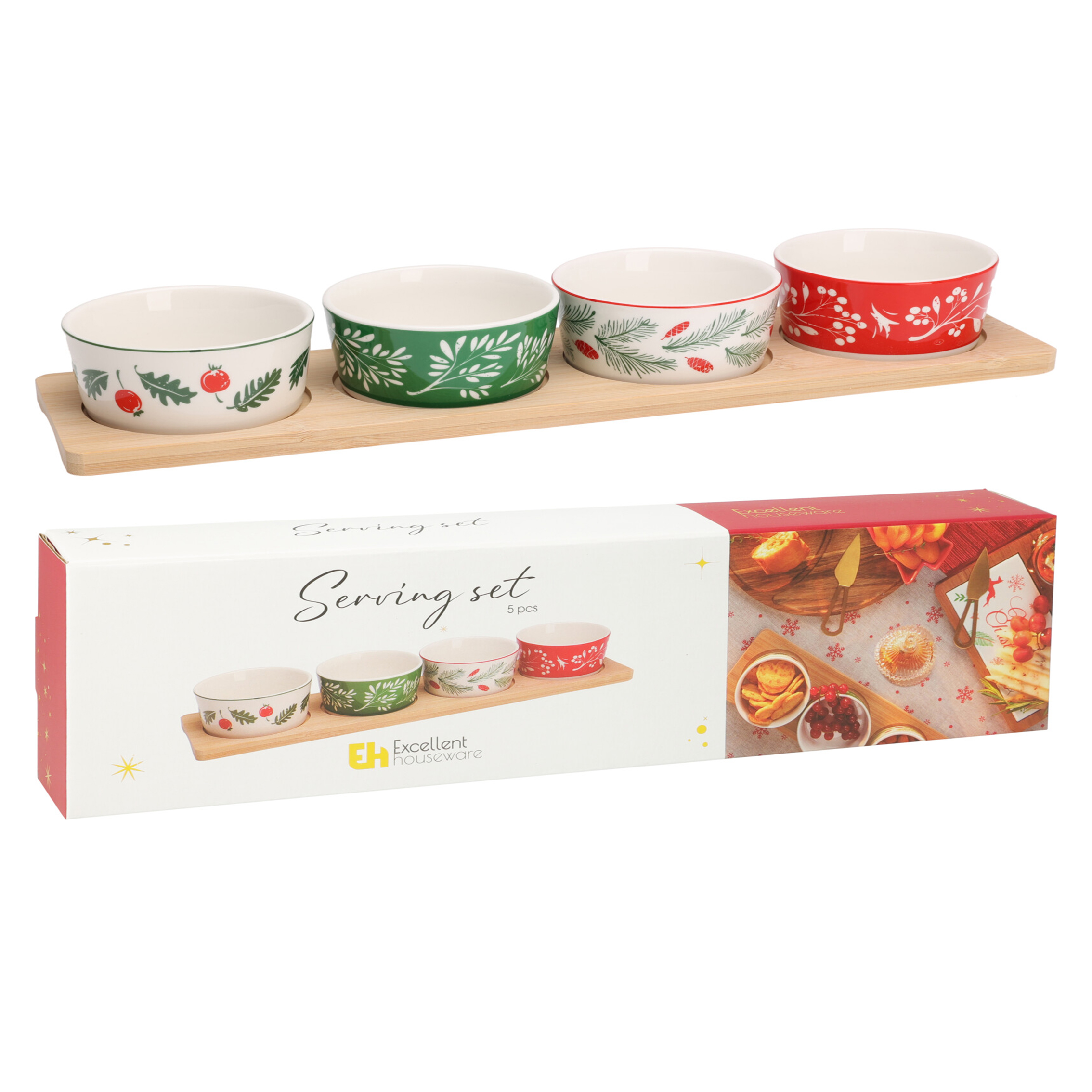 Serving Set Xmas Design