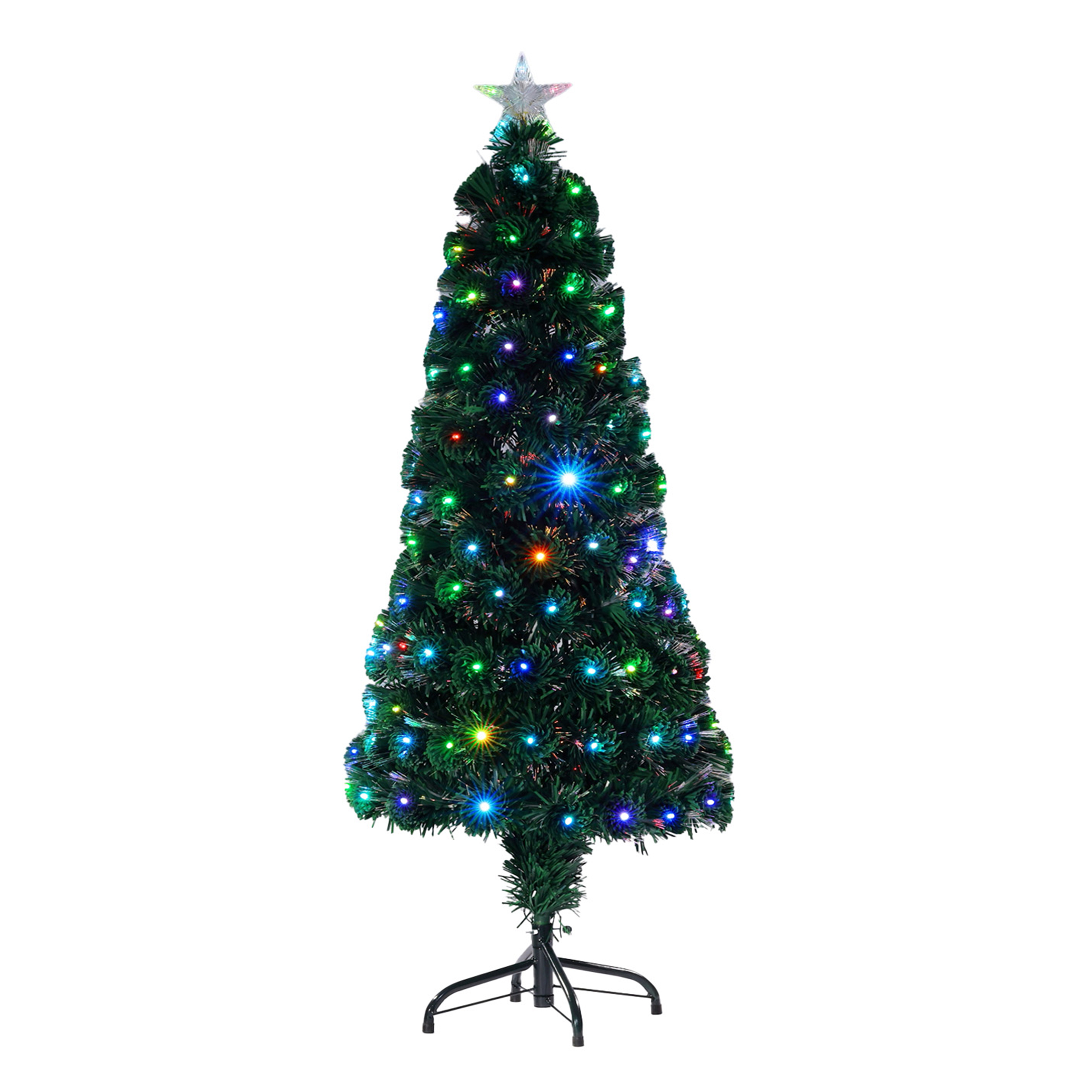 Nebula Green Tree With Multi Coloured LED Strands 1.2m