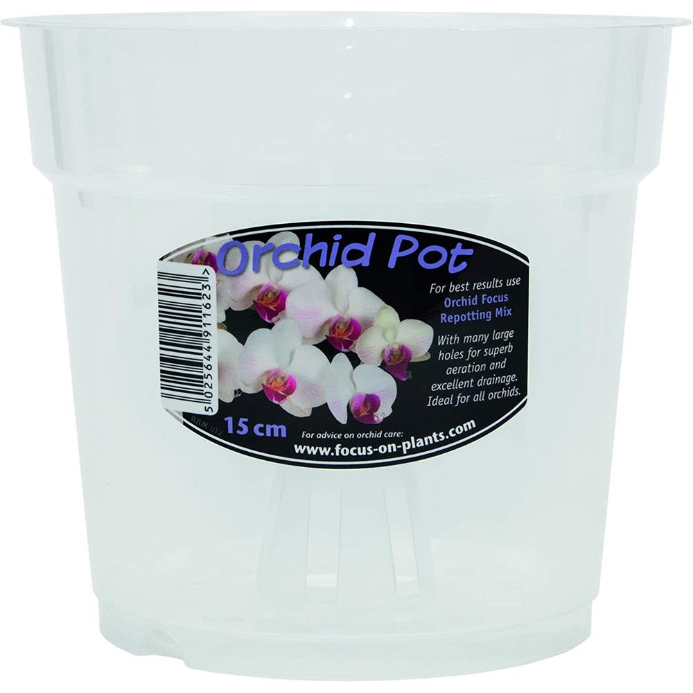 Clear Orchid Pot 15cm