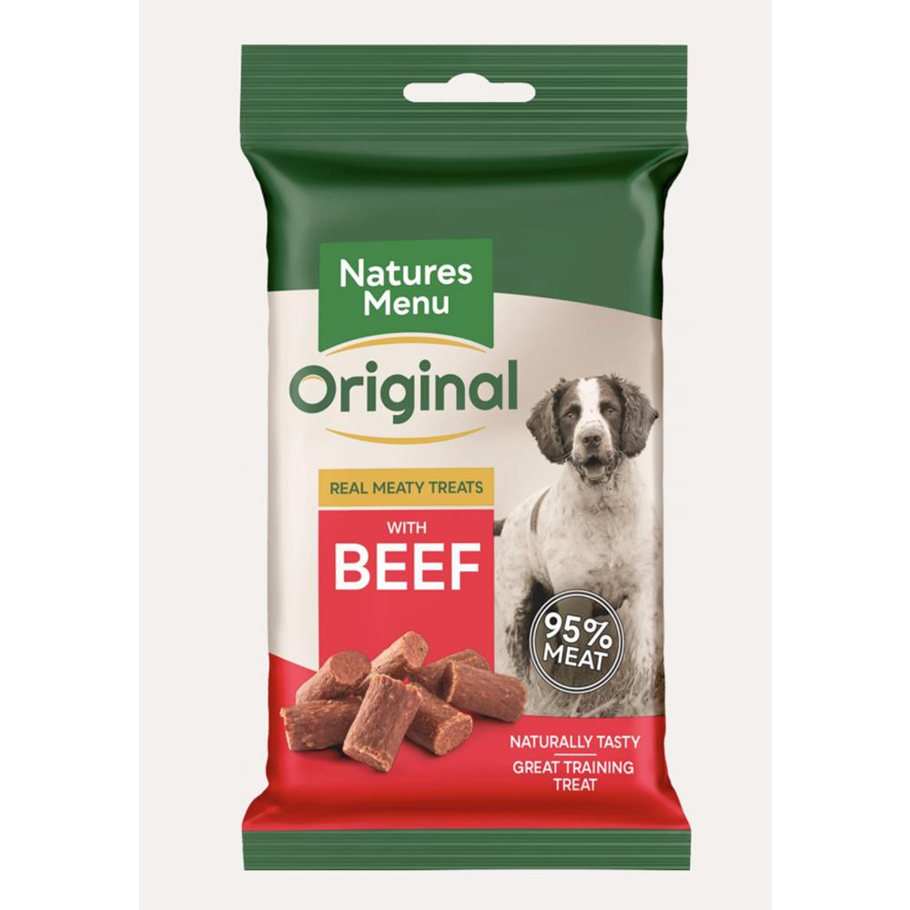 Real Meaty Beef Mini Dog Treats 60G