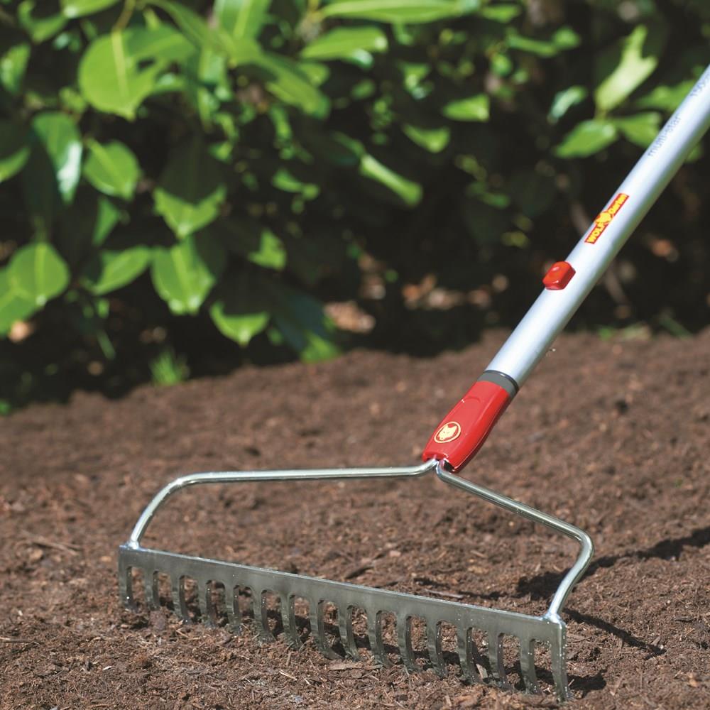thumbnail interactive-video image 1 of Wolf Garten Multi-Change 40cm Bow Rake DOM40 – Stainless Steel, Made In Germany 1 of 2