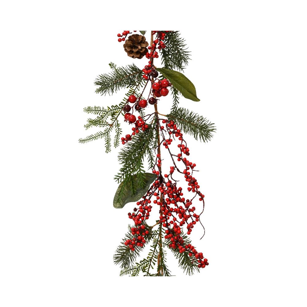 Red Berrie Garland Red Berries Indoor - Christmas Garlands - Polhill ...