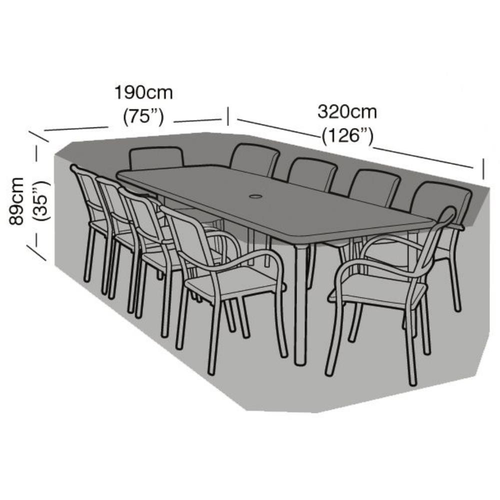 8-10 St Rect Furniture Set Cover