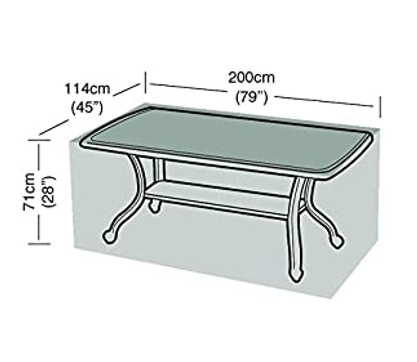 8 Seater Rectangular Table Cover 
