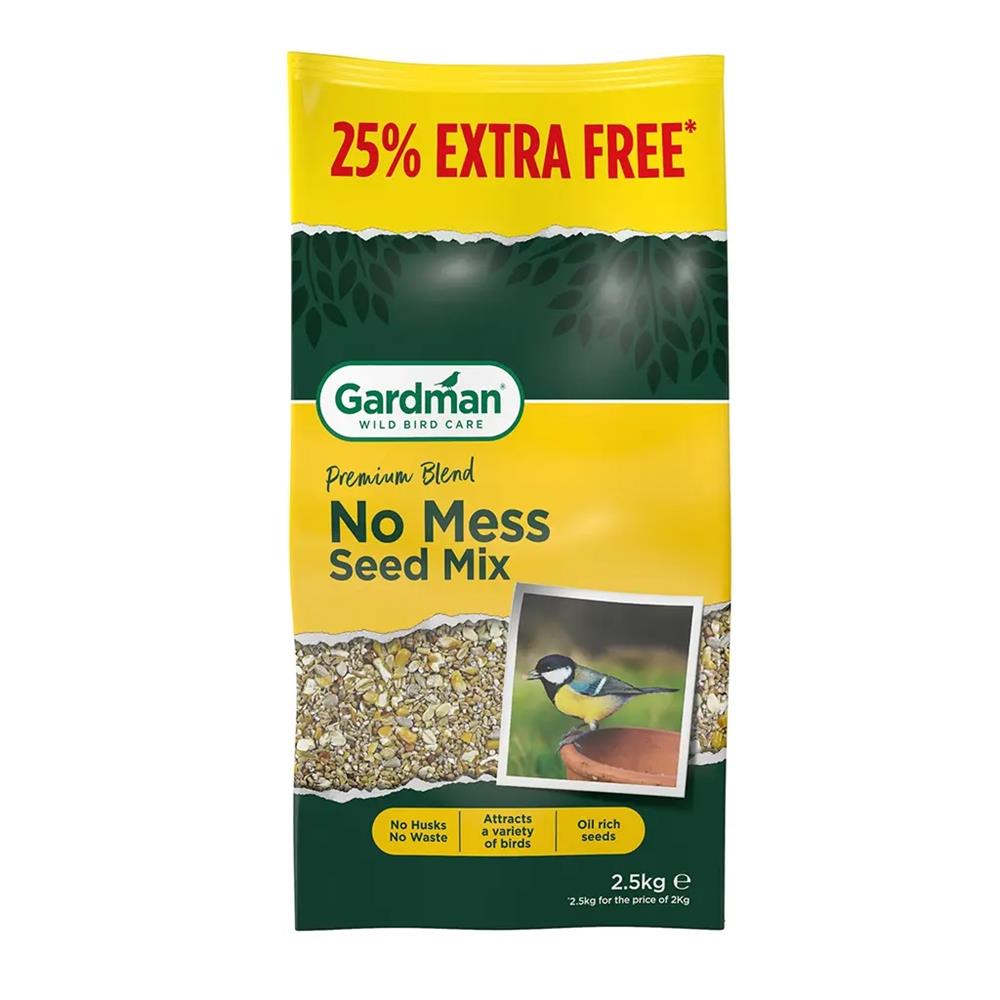Gardman  No Mess Seed Mix 2kg + 25%