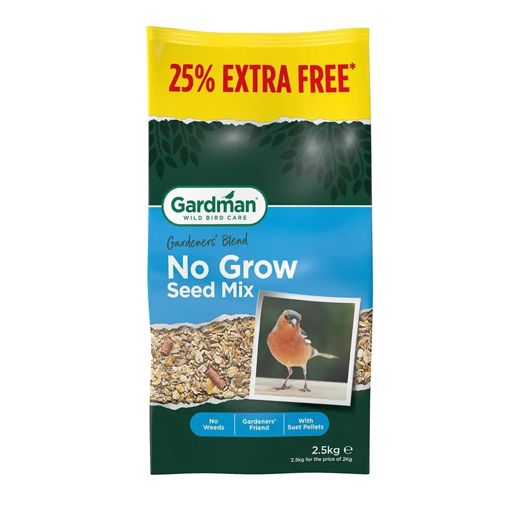 Gardman  No Grow Seed Mix 2kg + 25%