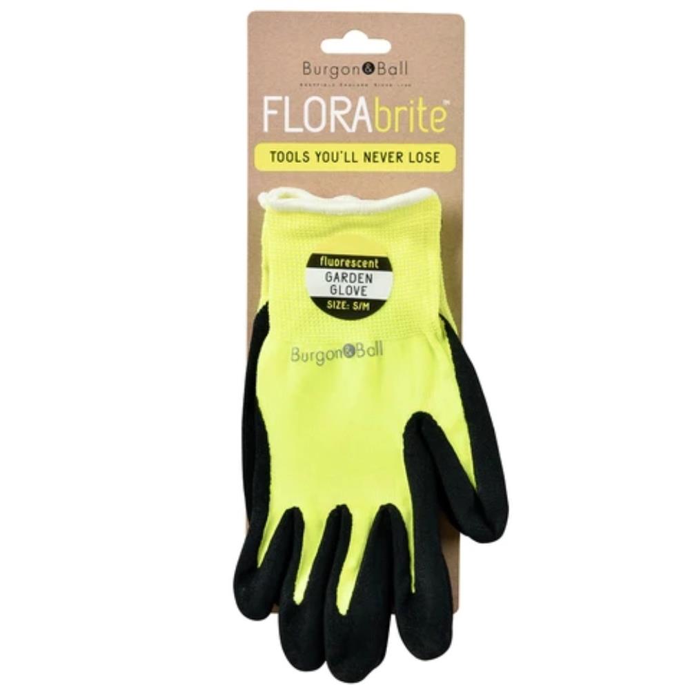 Fluorescent Garden Glove - Yellow S/M