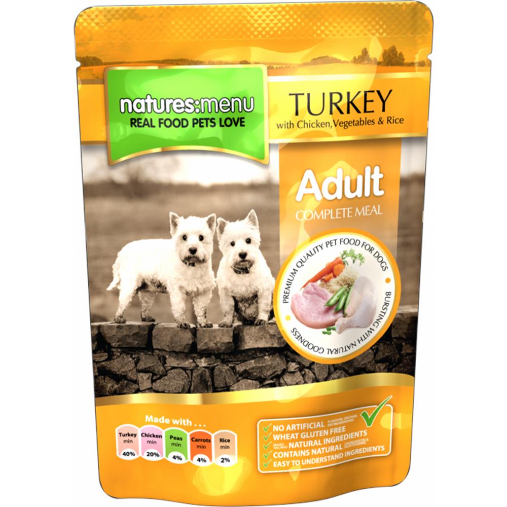 Adult - Turkey & Chicken Dog Pouch 300G