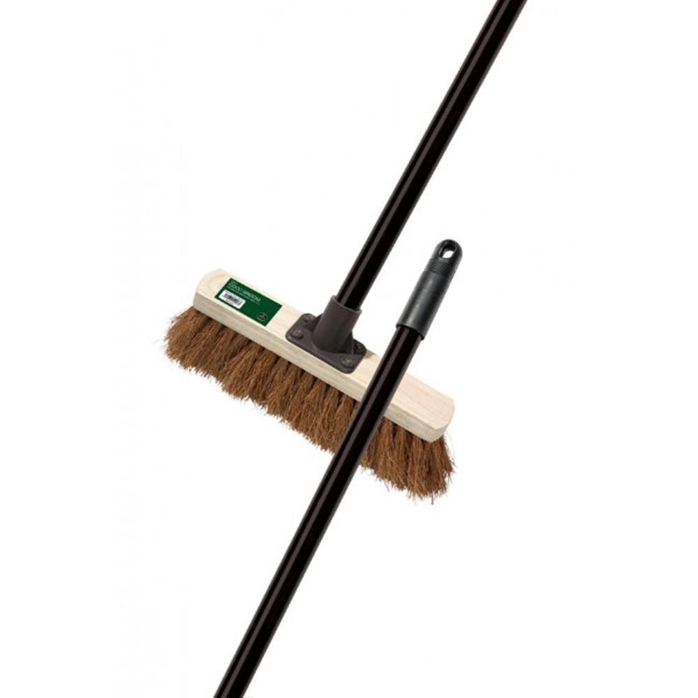 Soft Coco Broom 28cm (11") with Steel Handle