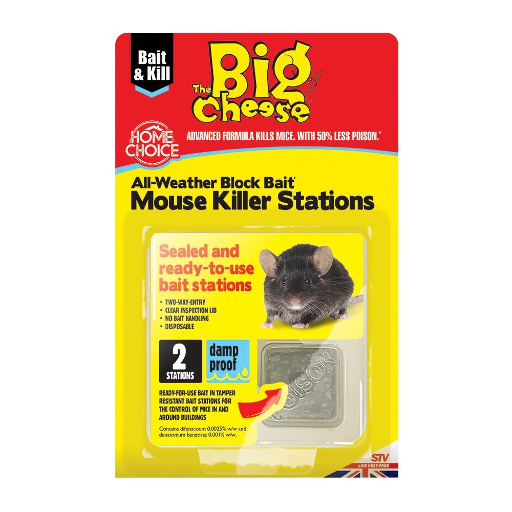 All-Weather Block Bait Mouse Killer Stations
