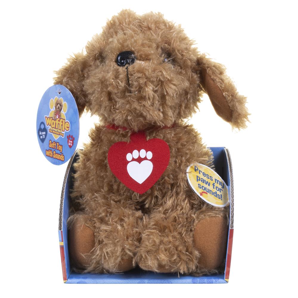 Waffle the wonder dog cheap soft toy with sounds