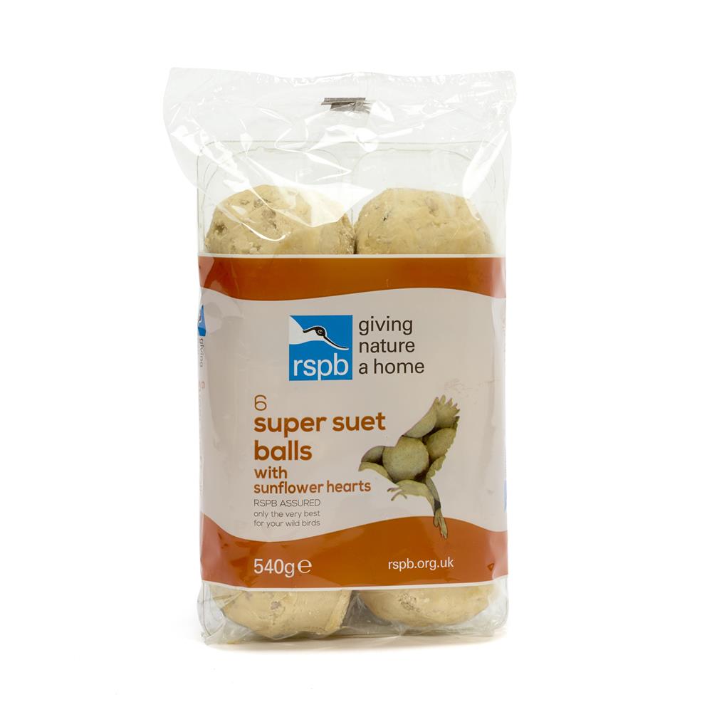 RSPB High Energy Fat Balls with Sunflower Hearts 6pk