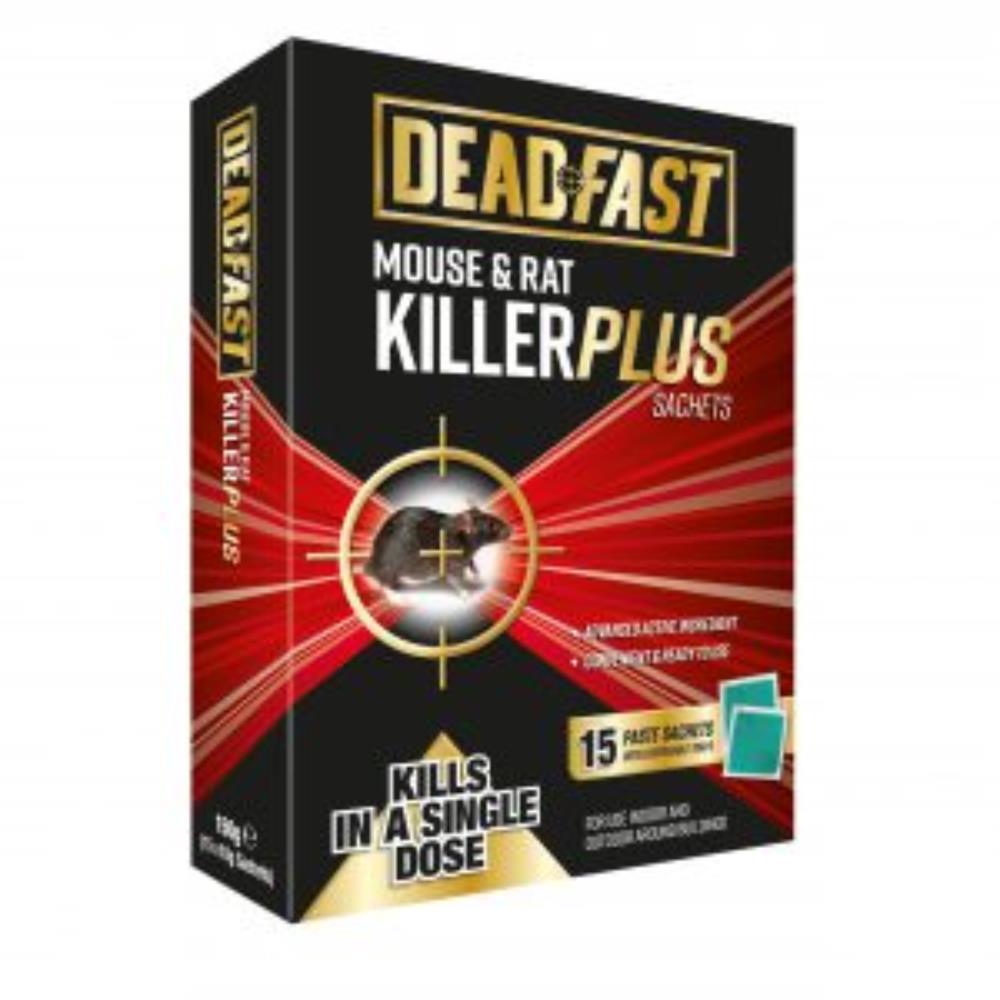 Deadfast Mouse & Rat Killer Plus 15 Sachet