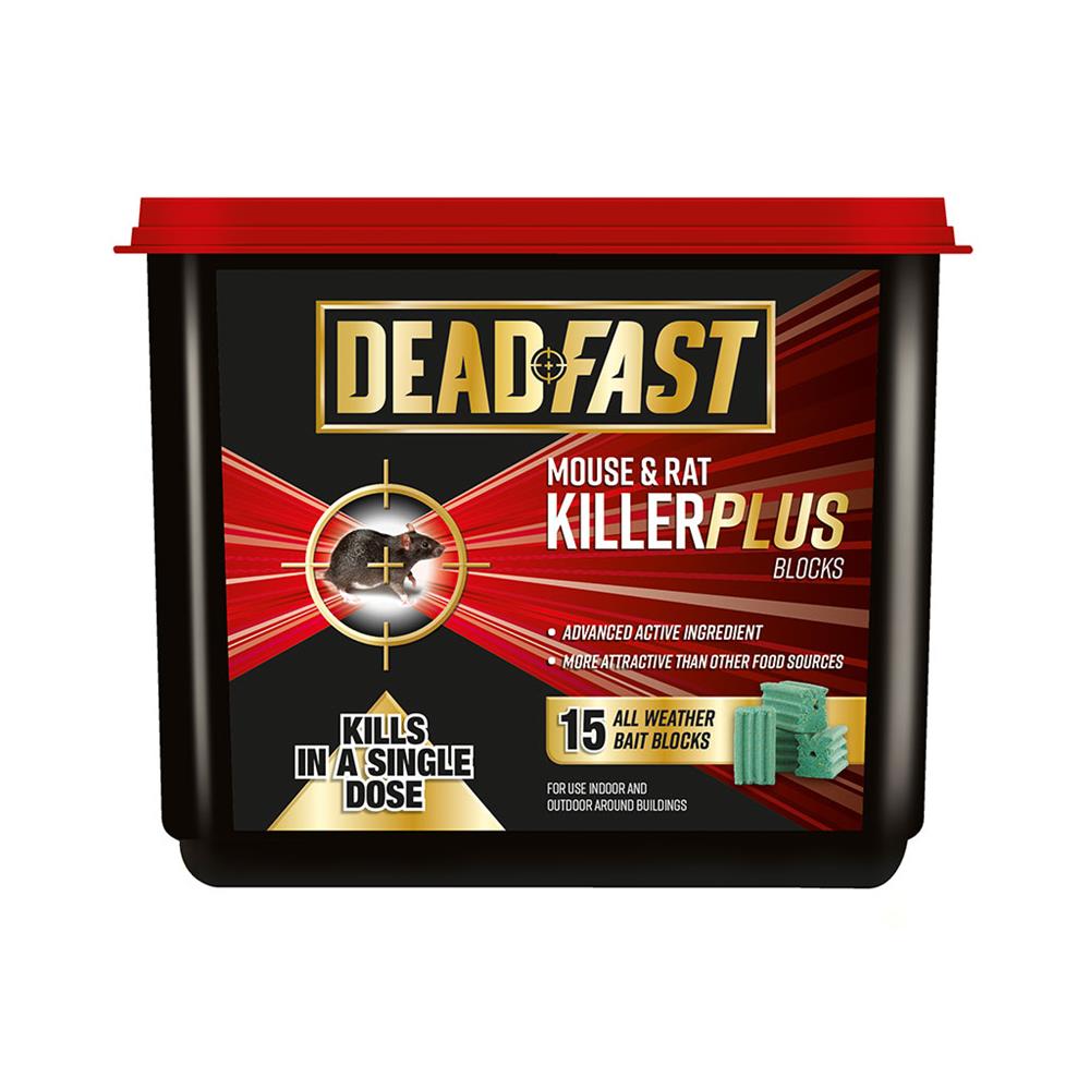 Deadfast Mouse & Rat Killer Plus 15 Block