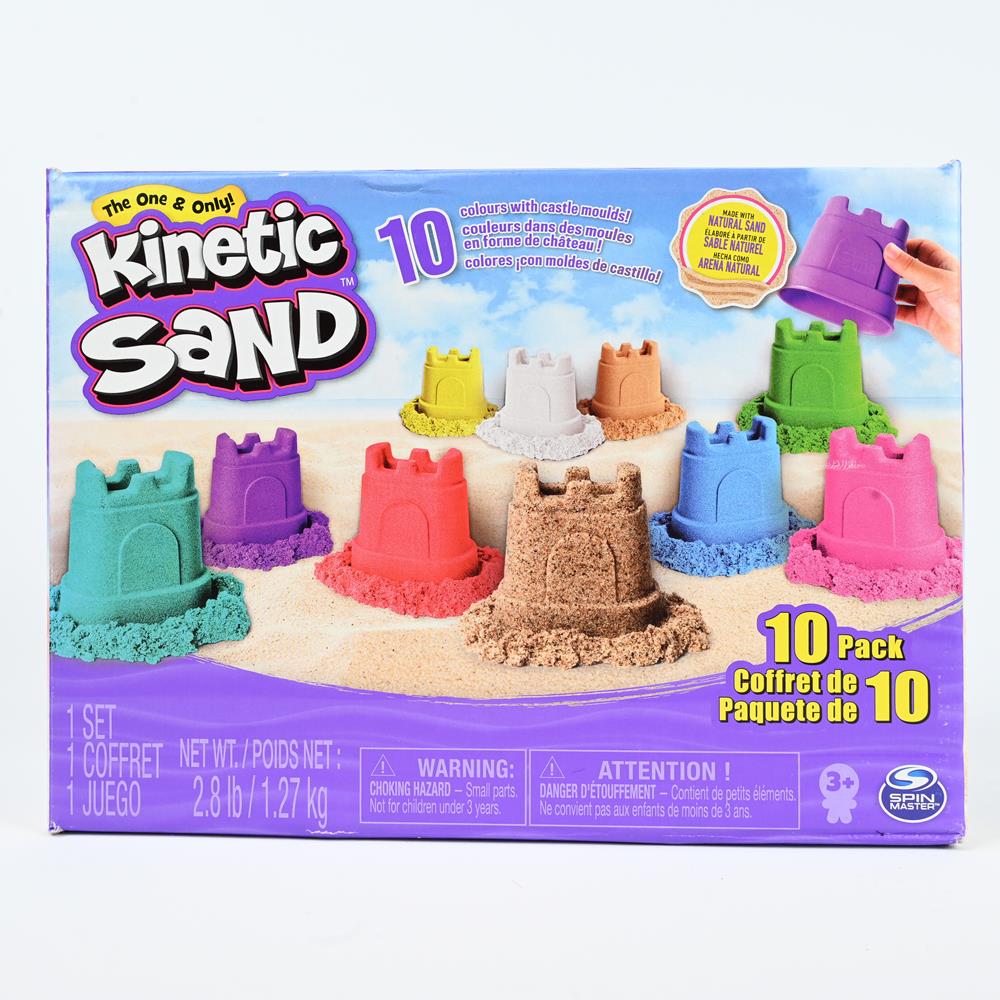 Kinetic sand 10 pack with castle moulds
