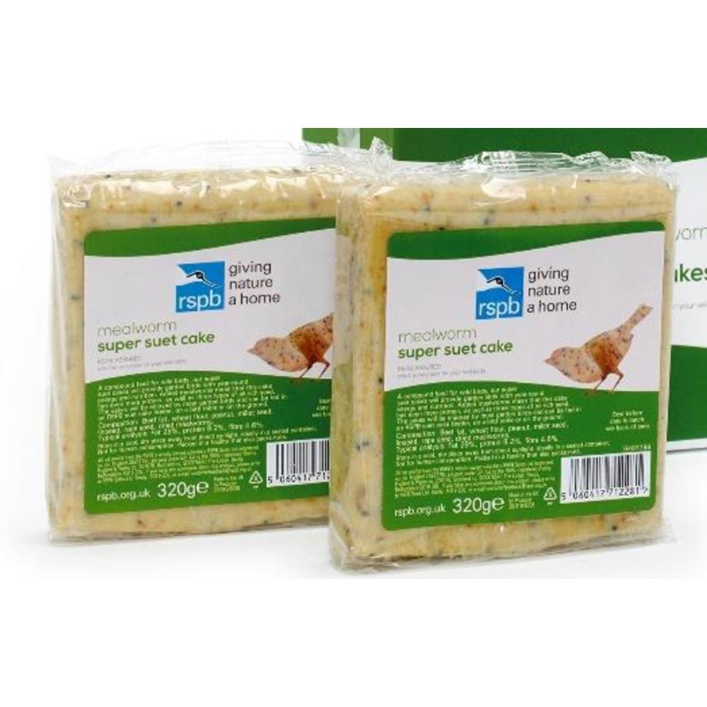 RSPB Super Suet Cake With Mealworms 320g 