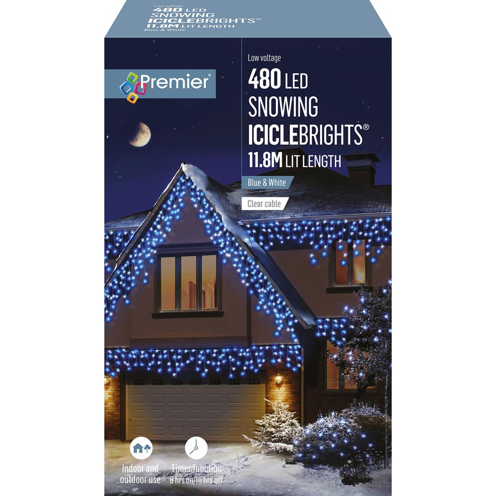 480 Led Snowing Icicles Timer