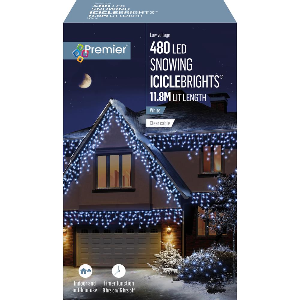 480 Led Snowing Icicles Timer