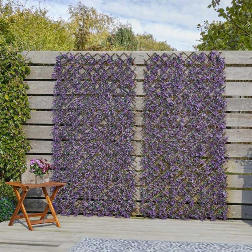 Vivid Violet Trellis 180 X 60 cm Garden Screening Polhill Garden Centre