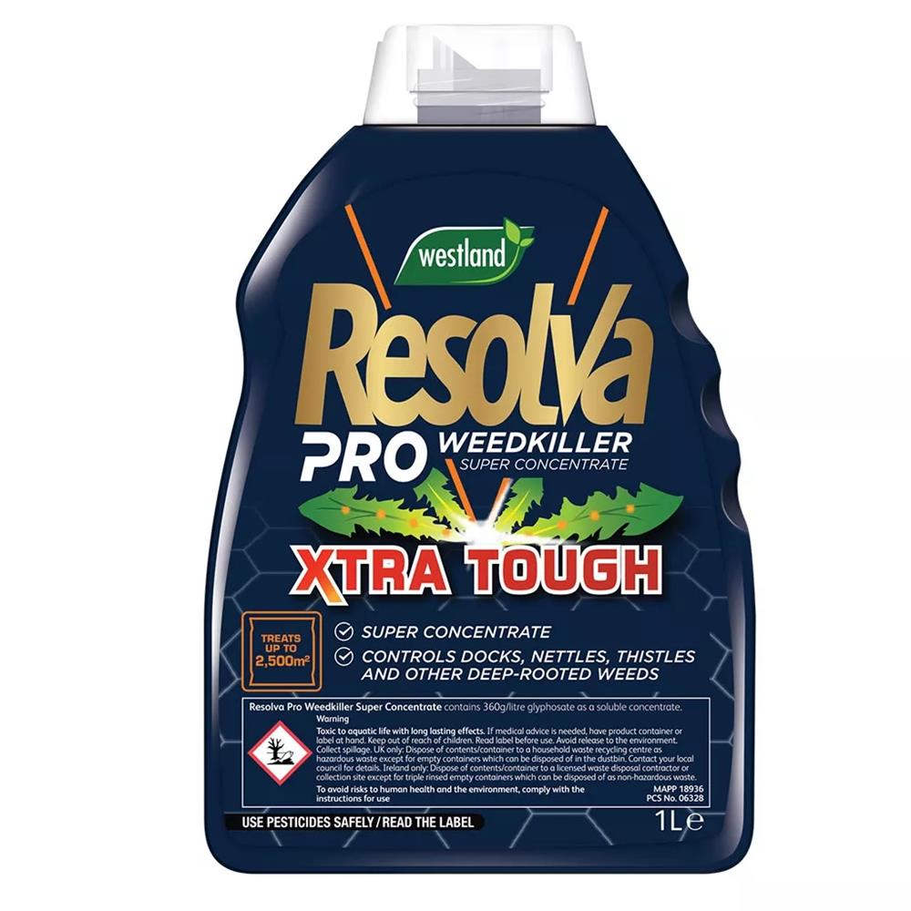 Resolva Pro Weedkiller Super Concentrate Xtra Tough 1L
