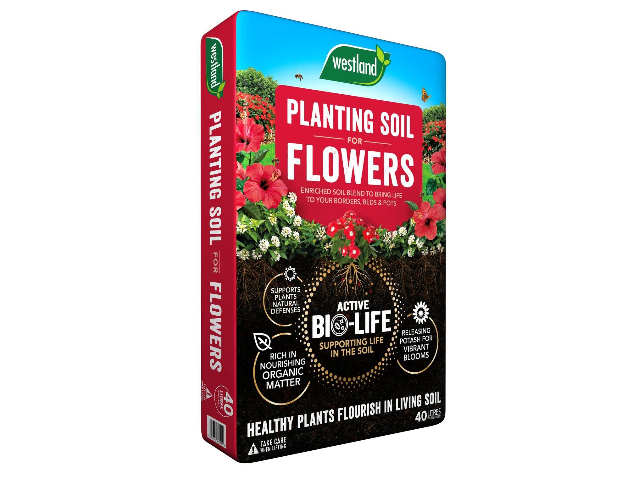 Bio life Planting Soil for flowers 40L