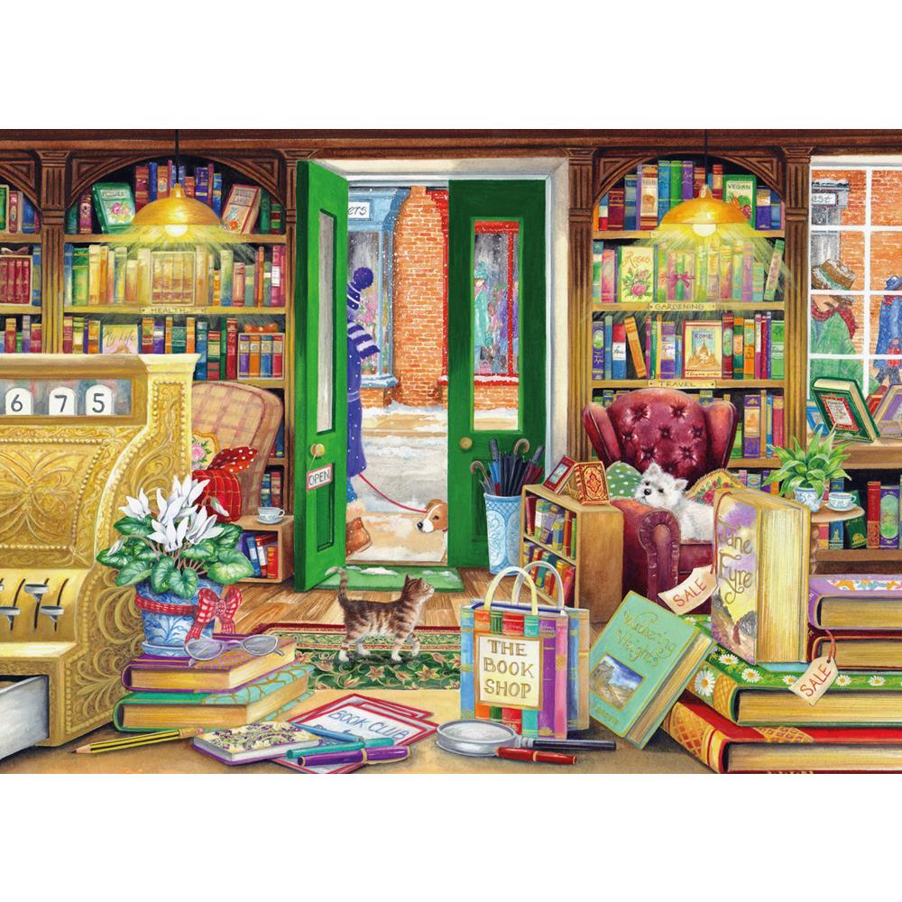Jigsaw 1000 Piece Rectangular - The Book Shop (L)