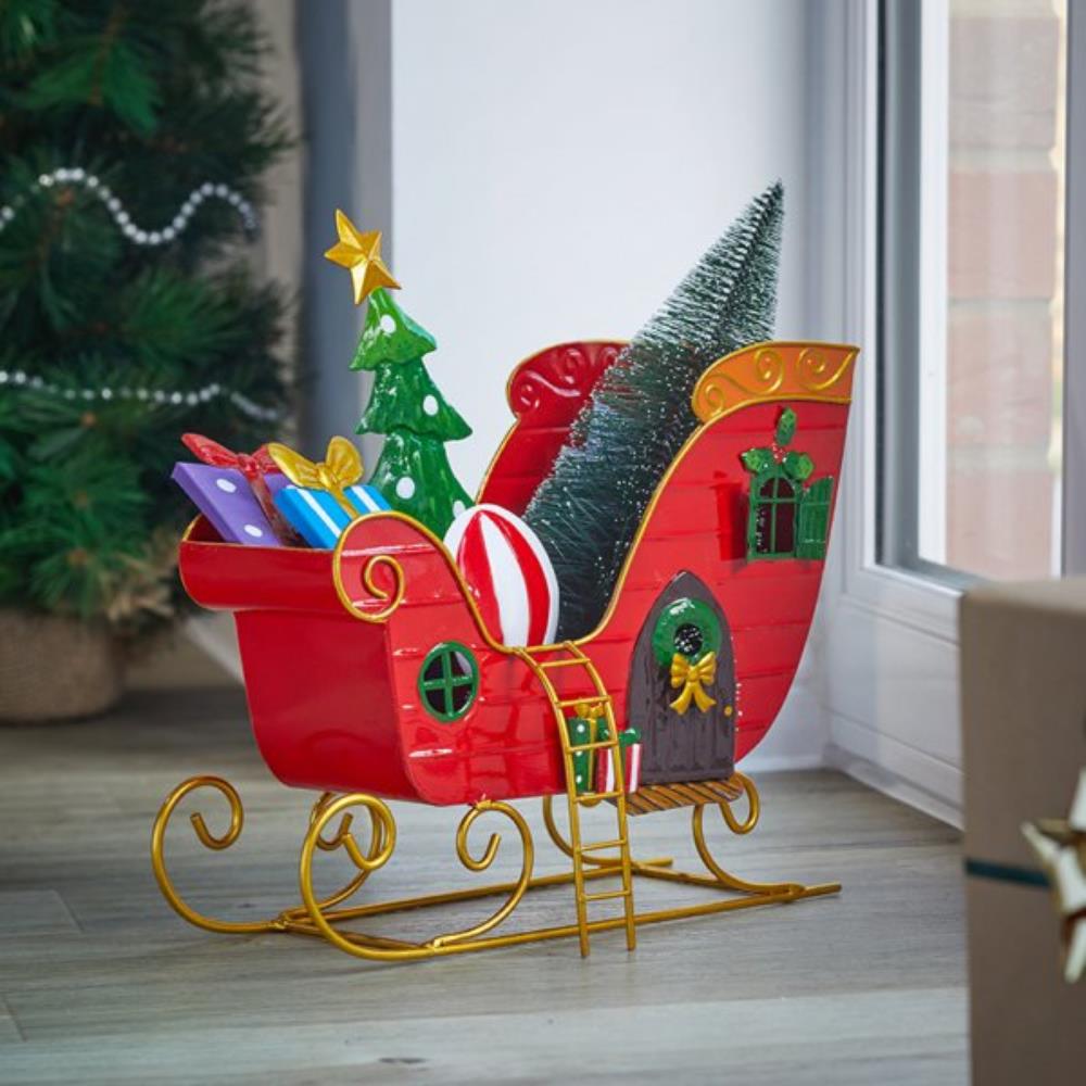 indoor christmas sleigh