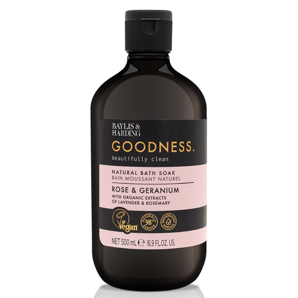 Baylis & Harding Goodness Rose & Geranium 500ml Bath Soak