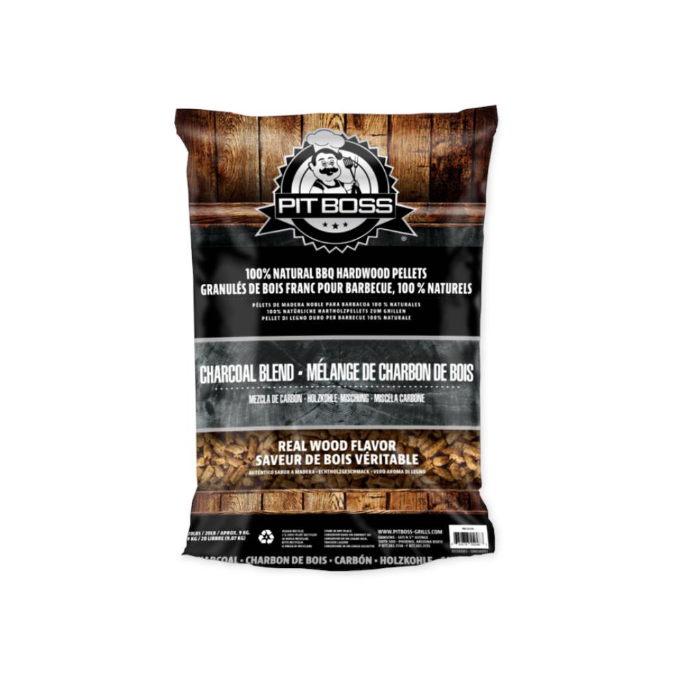 Pit Boss Charcoal Blend Wood Pellets 9kg BBQ Fuel Polhill Garden Centre