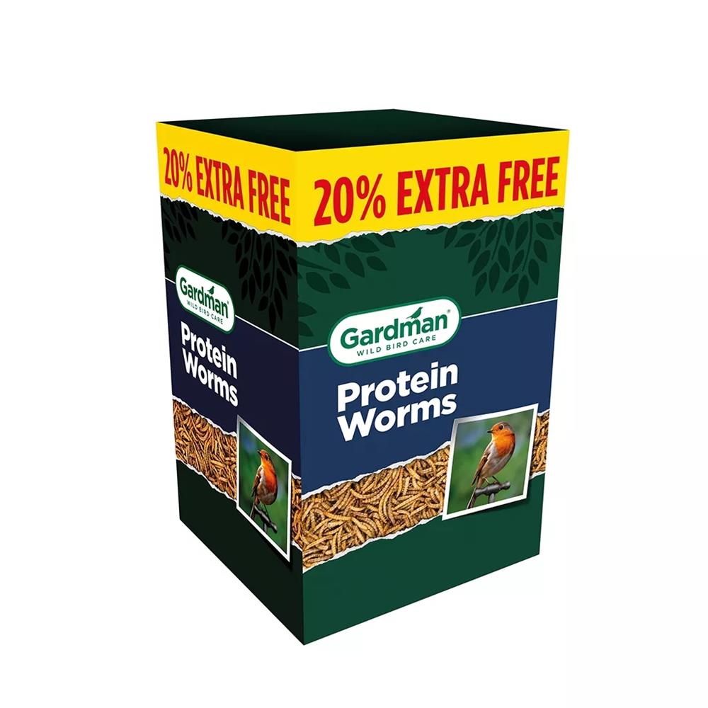 Gardman  Protein Worms 1Kg + 20% Box
