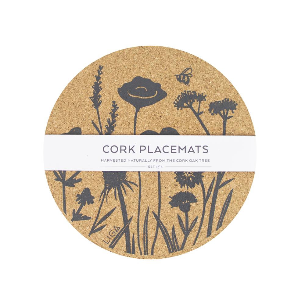Wildflower Cork Placemat