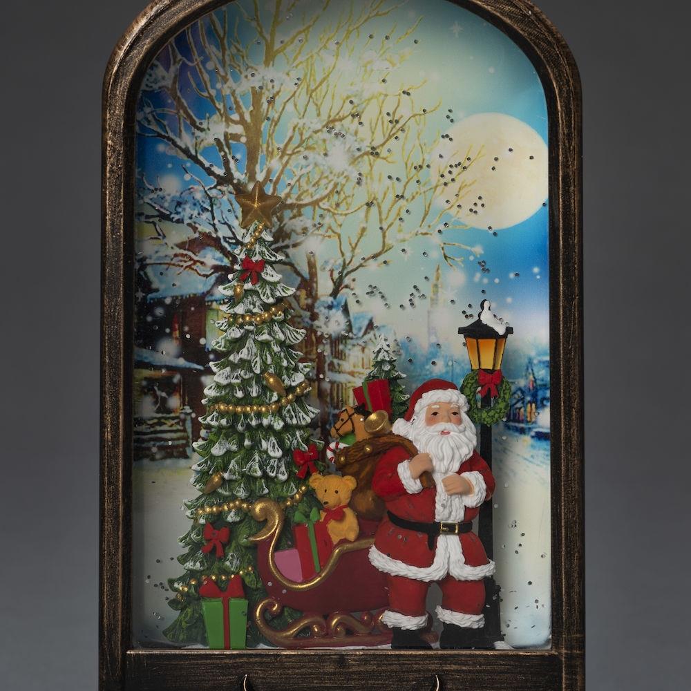 Water Lantern Santa/Tree Room Decorations Polhill Garden Centre