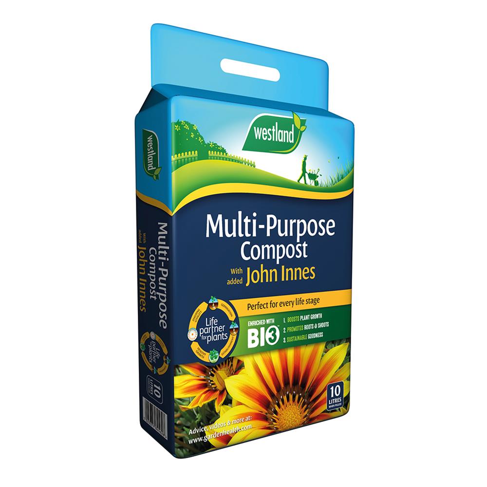 Multi Purpose Compost with John Innes Pouch Peat Free 10L